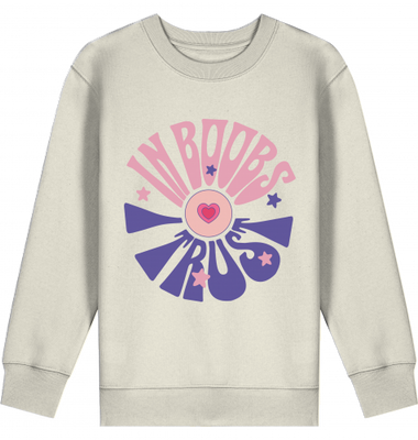 Kids Pulli - In Boobs I trust - rosa/lila
