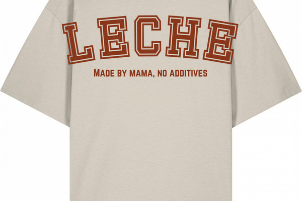Leche - Shirt Cream - Druck Rot