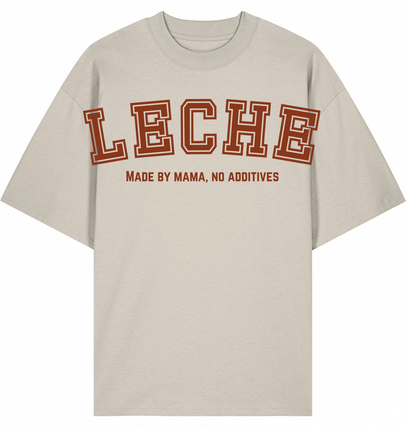 Leche - Shirt Cream - Druck Rot