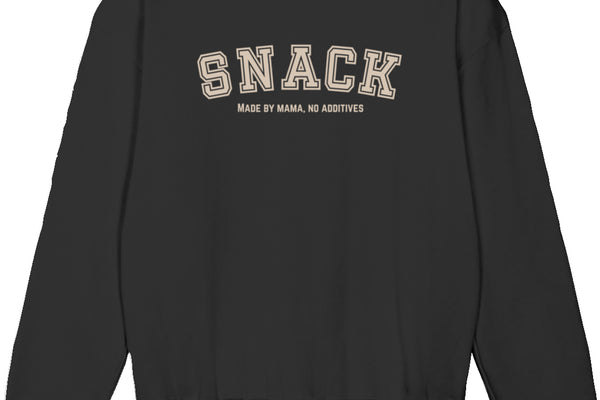 Snack Sweater – Made by Mama, No Additives – Schwarz