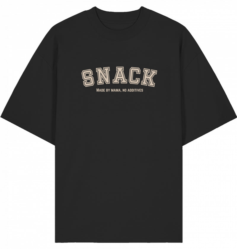 Snack Shirt – Made by Mama, No Additives (Schwarz)
