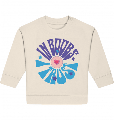 Baby Pulli - In Boobs I trust - lila/blau