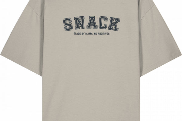 Snack Shirt – Made by Mama, No Additives (Stone)