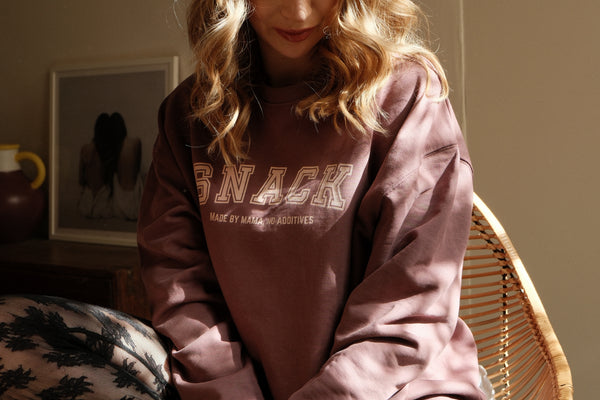 Snack Sweater – Made by Mama, No Additives – Mauve