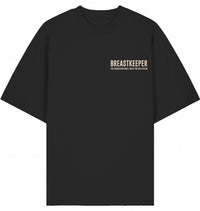 Breastkeeper - Shirt Black - Druck Beige
